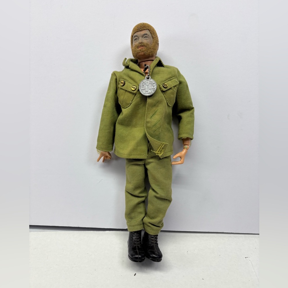 Vtg 1964 Hasbro GI Joe 12” Doll Red Head Flocked Hair Beard Ginger Action Figure